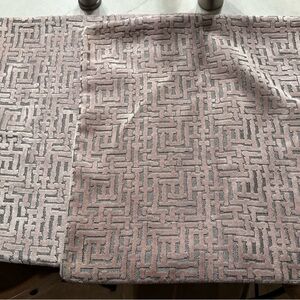 Modern Maze Pink and Gray Pillow Cover (2)